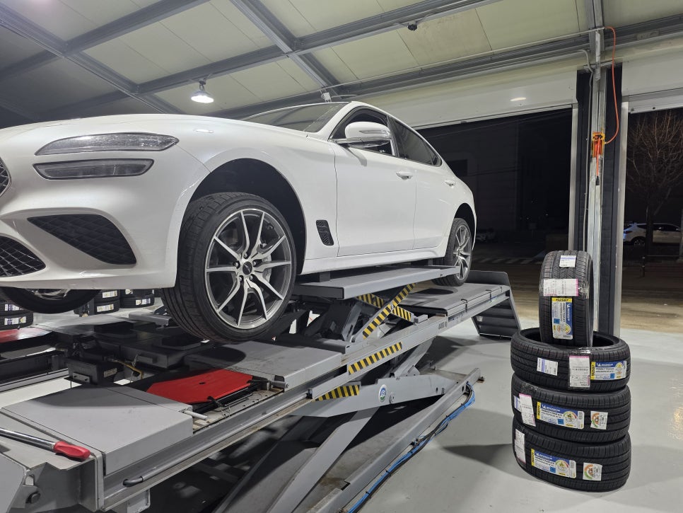 제네시스 G70 3.3T 작업 사진