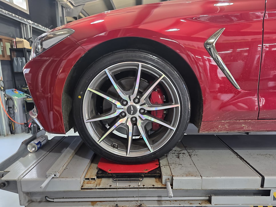 제네시스 G70 작업 사진