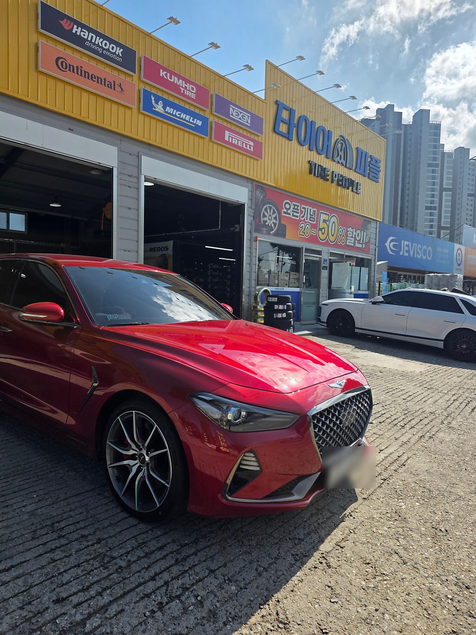 제네시스 G70 작업 사진